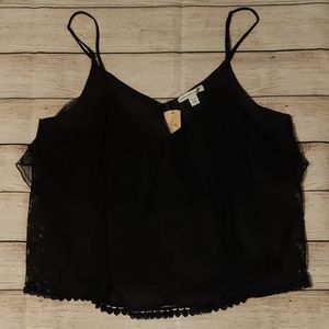 NWT American Eagle Ruffle Lace Tank Top